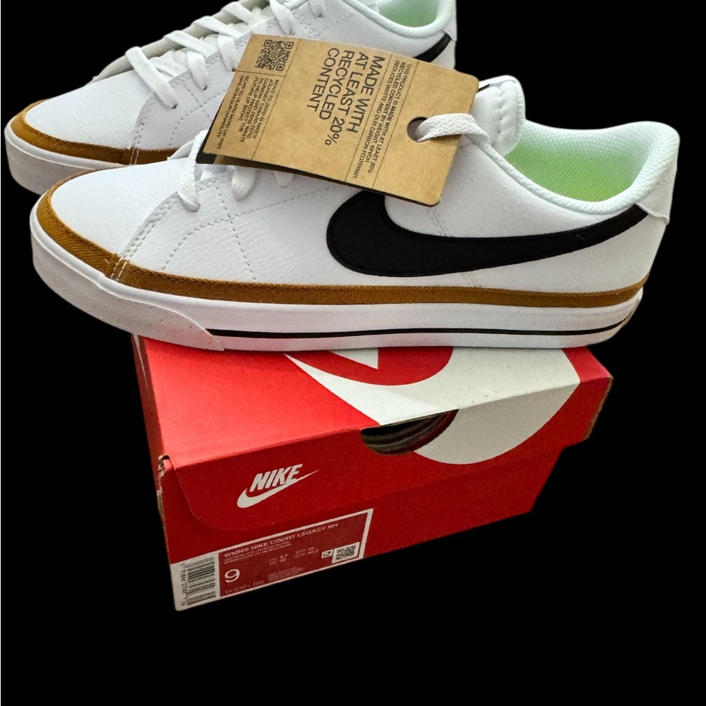 Nike Court Legacy NN  White/Black-Desert Ochre Sneakers